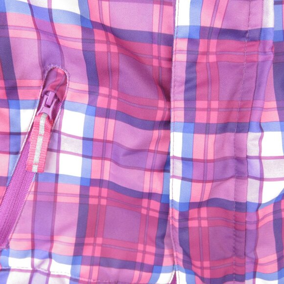 Cat & Jack Toddler Size Girls Plaid Hooded Jacket Multicolor Full Zip Pockets - Picture 2 of 9